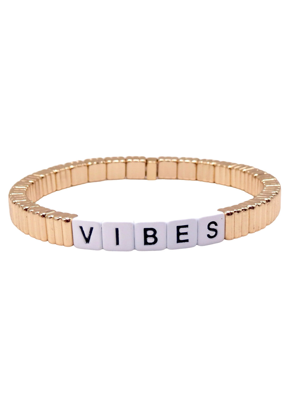 VIBES GOLD TILE BRACELET