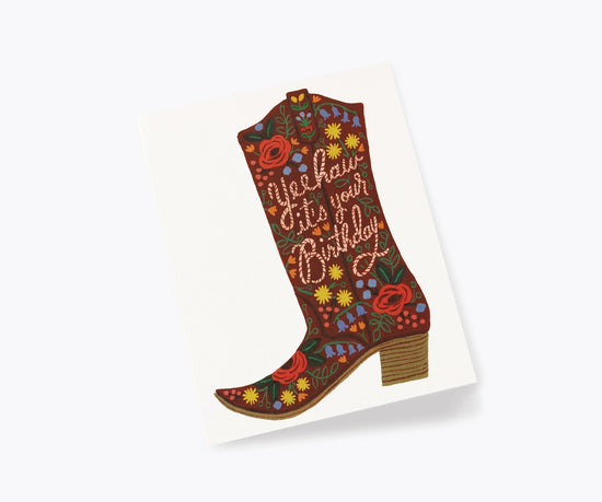 BIRTHDAY BOOT CARD