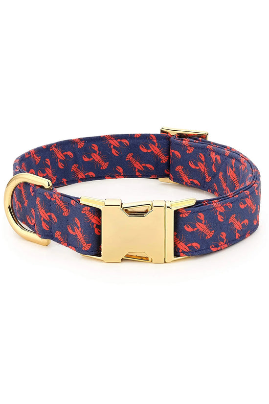 CATCH OF THE DAY NAVY DOG COLLAR