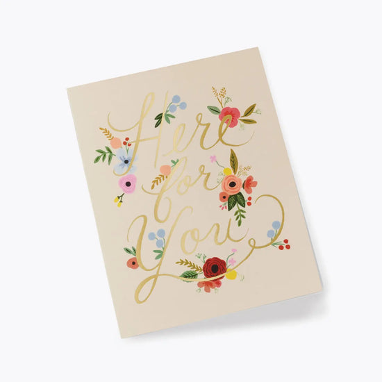 FLORAL HERE FOR YOU CARD