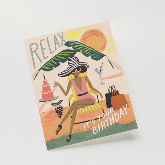 RELAX BIRTHDAY CARD