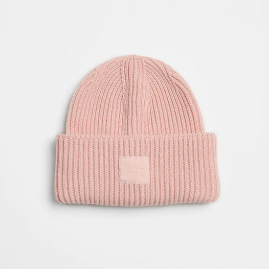 Mad Hatter Ribbed Beanie - Blush