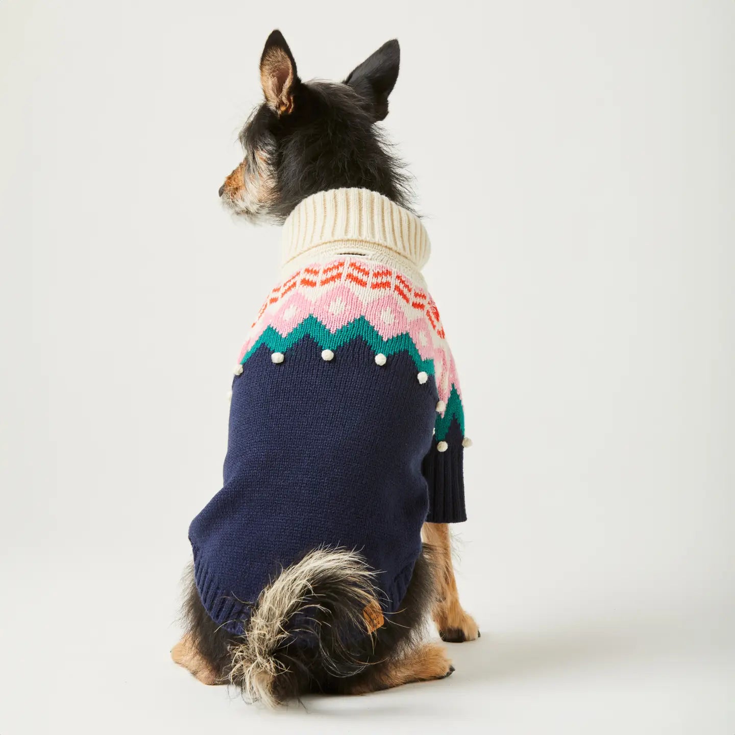 FAIR ISLE BOBBLE DOG SWEATER