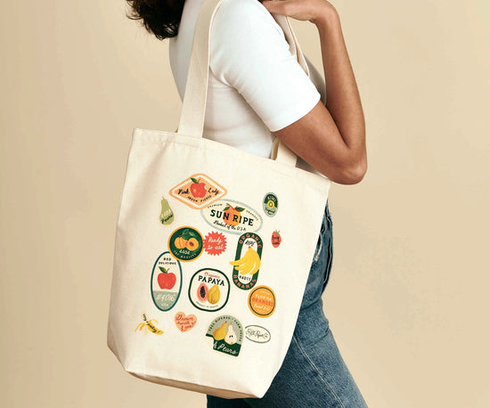 FRUIT STAND CANVAS TOTE BAG