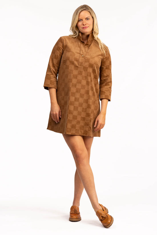 The Sophia Dress Oak Check