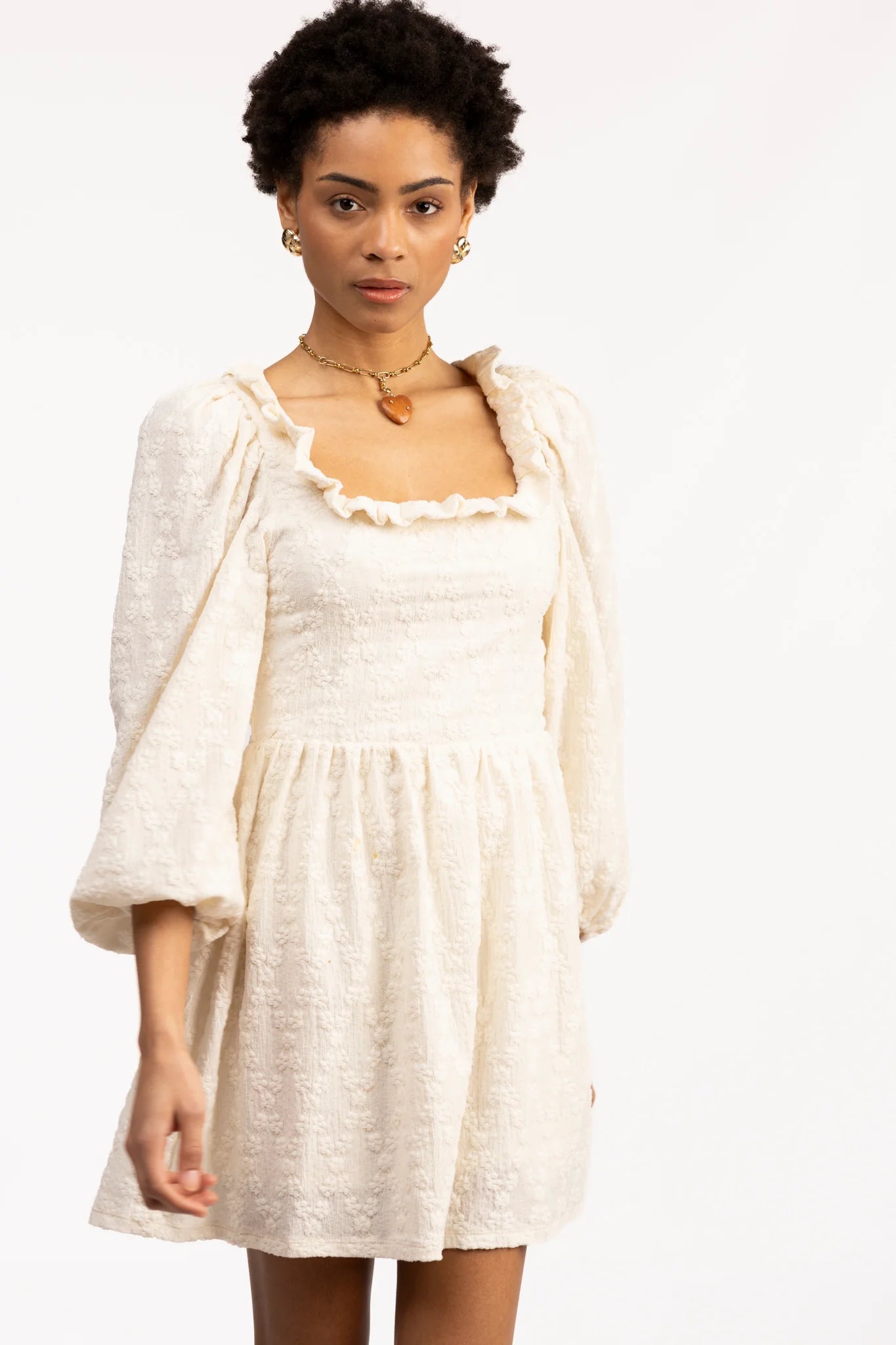 The Beatrice Ruffle Lace Dress