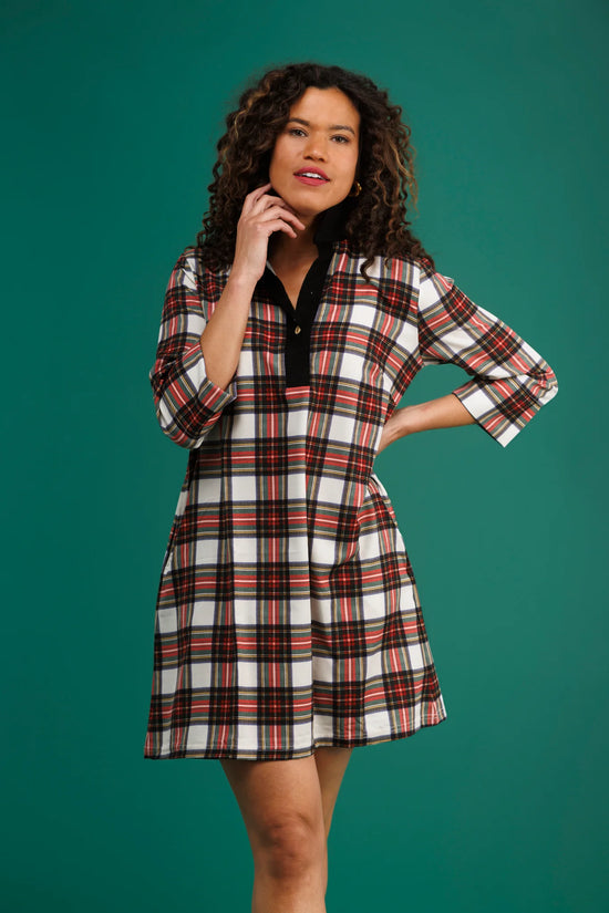 The Sophia Dress Winter Tartan