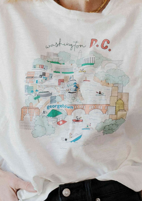 Load image into Gallery viewer, WASHINGTON DC DOODLE T-SHIRT
