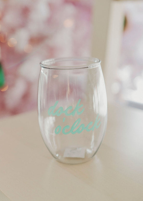Load image into Gallery viewer, DOCK O CLOCK STEMLESS ACRYLIC WINE GLASS
