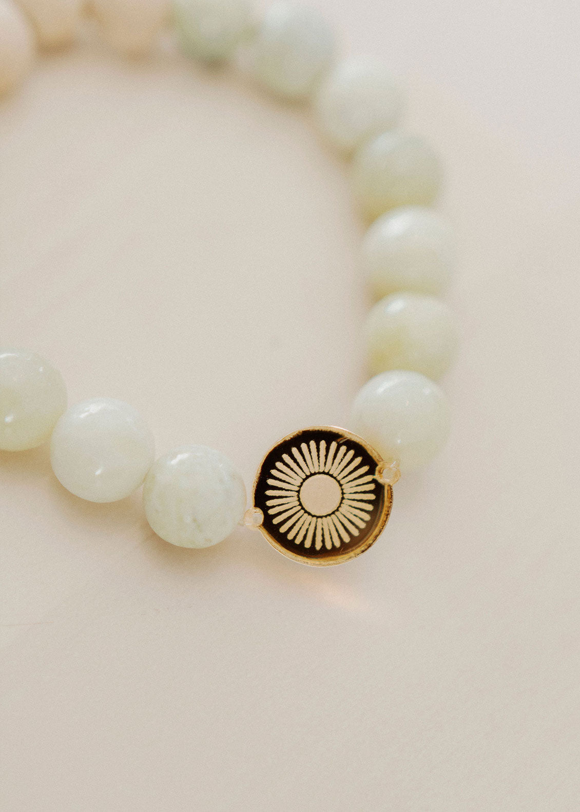 HERE COMES THE SUN NATURAL JADE OIL DIFFUSER BRACELET
