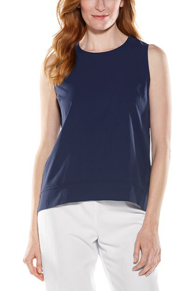 Load image into Gallery viewer, ST. TROPEZ SWING TANK TOP NAVY
